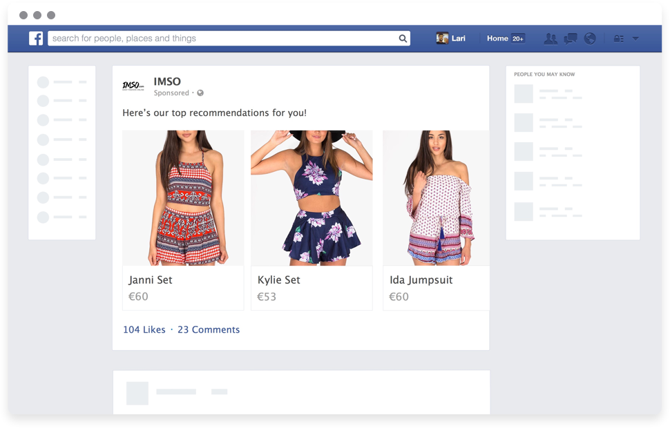 Personal re-engagement ads Personal re-engagement ads