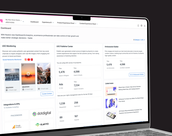 What's New in Nosto: Unlocking UGC production metrics with the Content Dashboard