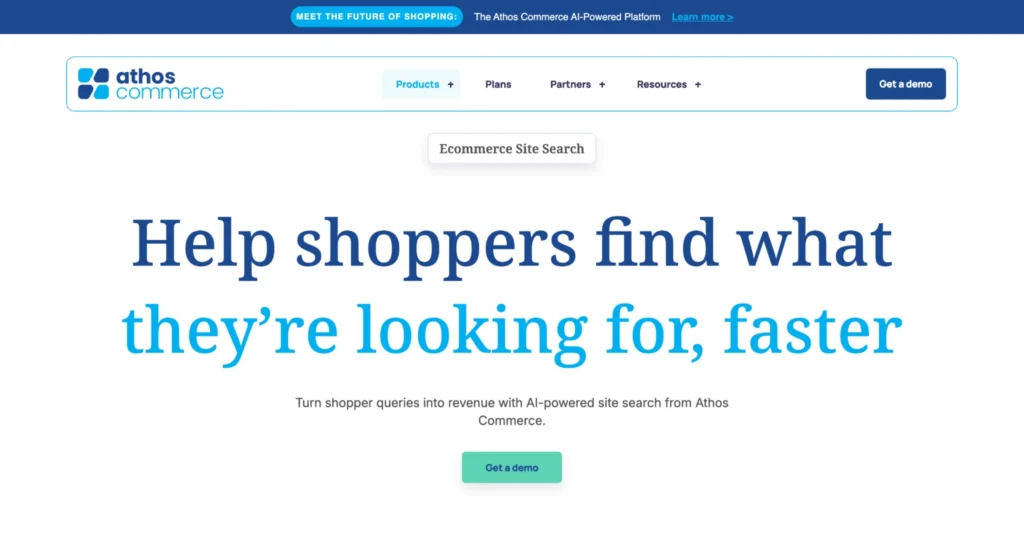 Athos Commerce Homepage