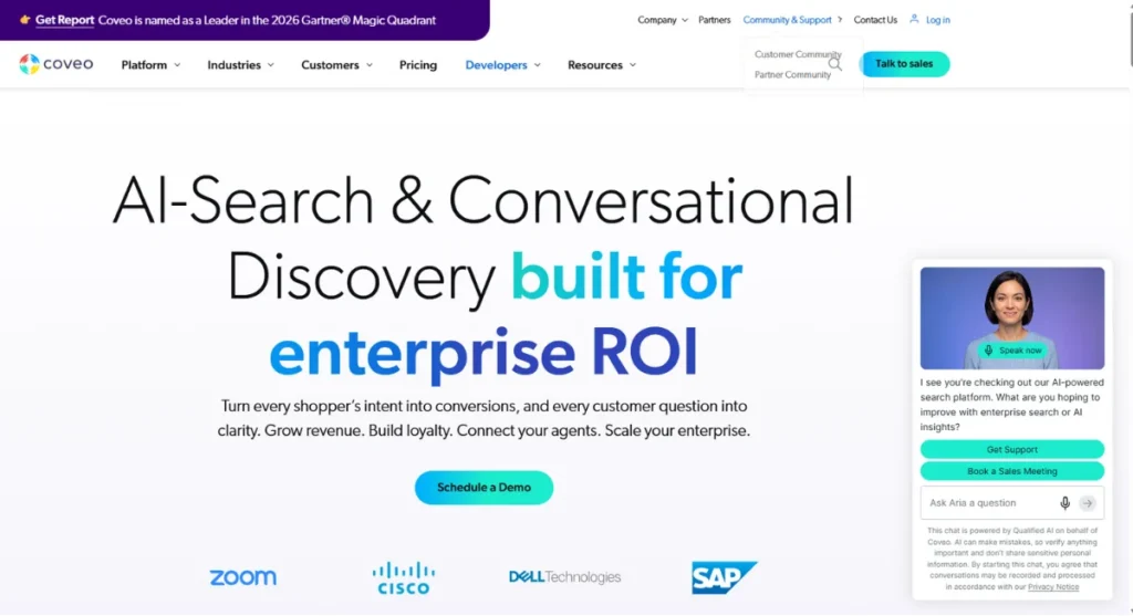 Coveo Homepage