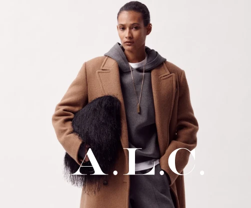A.L.C. customer story highlighting a 100% increase in conversion rate on search pages with Nosto.