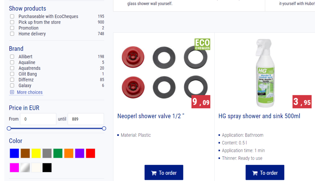 Faceted search with numbers