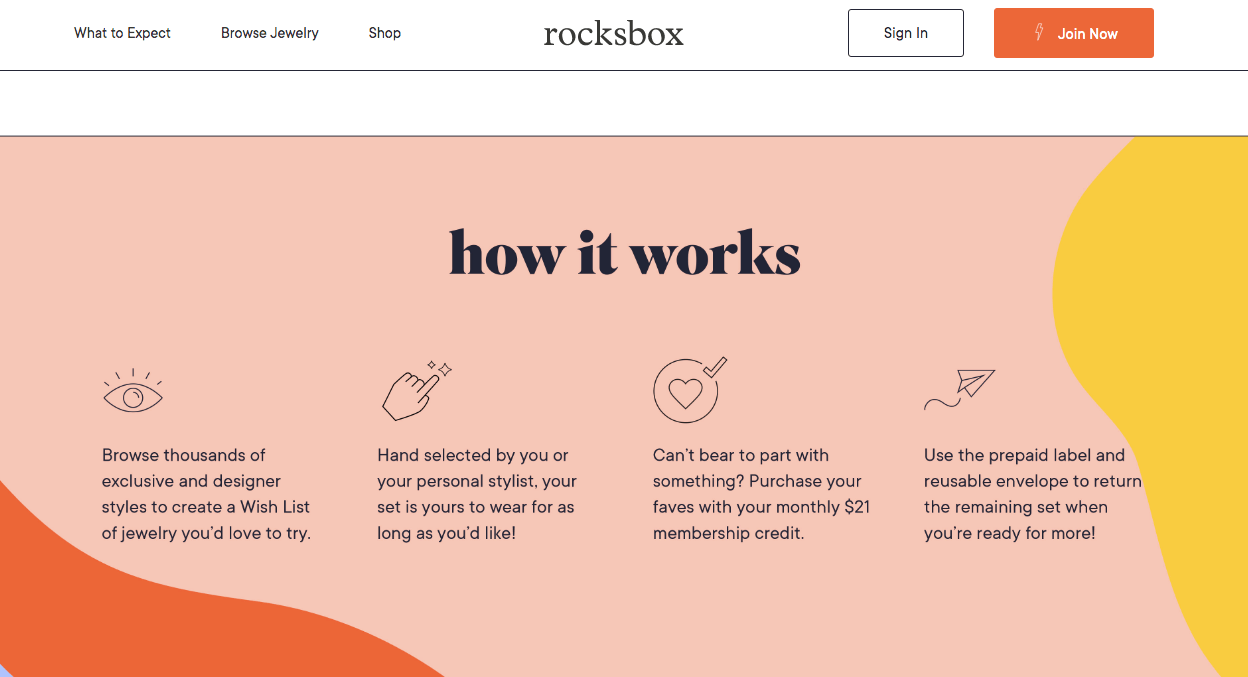 Rocksbox handpicked jewelry