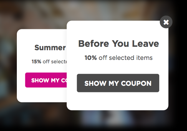 Behavioral Pop-ups Behavioral Pop-ups
