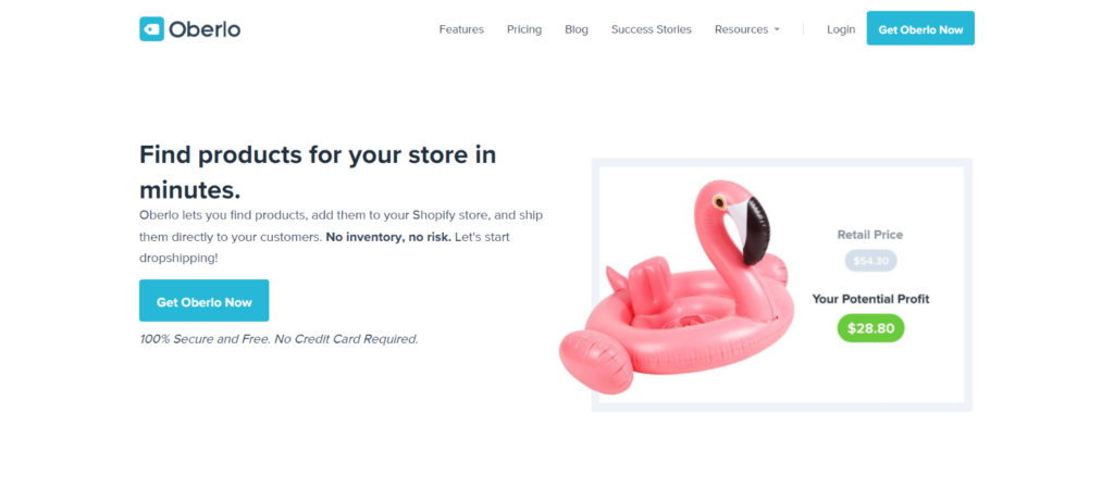 Best eCommerce tools: 16.Oberlo